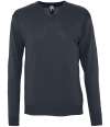 90000 Galaxy SOL'S Galaxy Cotton Acrylic V Neck Sweater Navy colour image